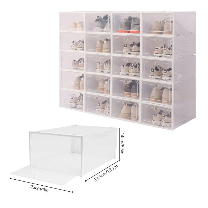 Cherith 20 Shoe Storage Plastic Organizers Stackable