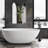 67'' x 33.5'' Freestanding Soaking Solid Surface Bathtub-78639070