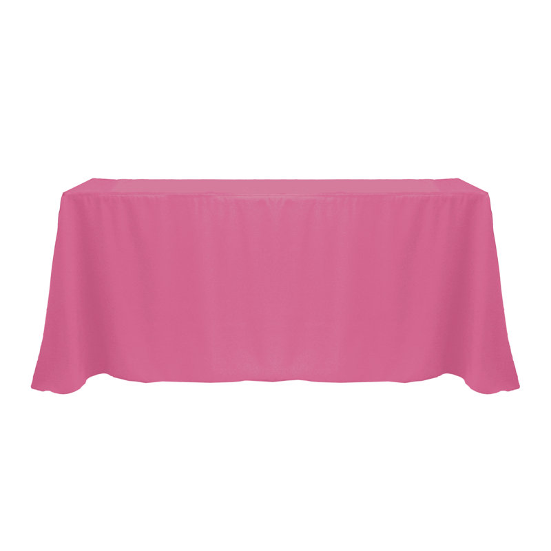 Solee Solid Color Tablecloth, 108" x 132", 1, Watermelon