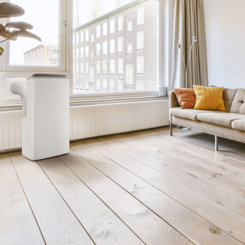 Climatiseur portatif 16 000 BTU 4-en-1 chauffant et refroidissant 2 tuyaux, 16000
