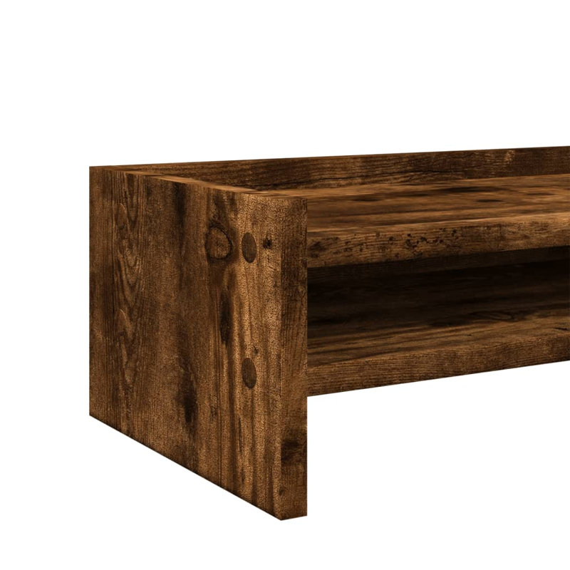 Shiya Manufactured Wood Monitor Stand, Smoked Oak