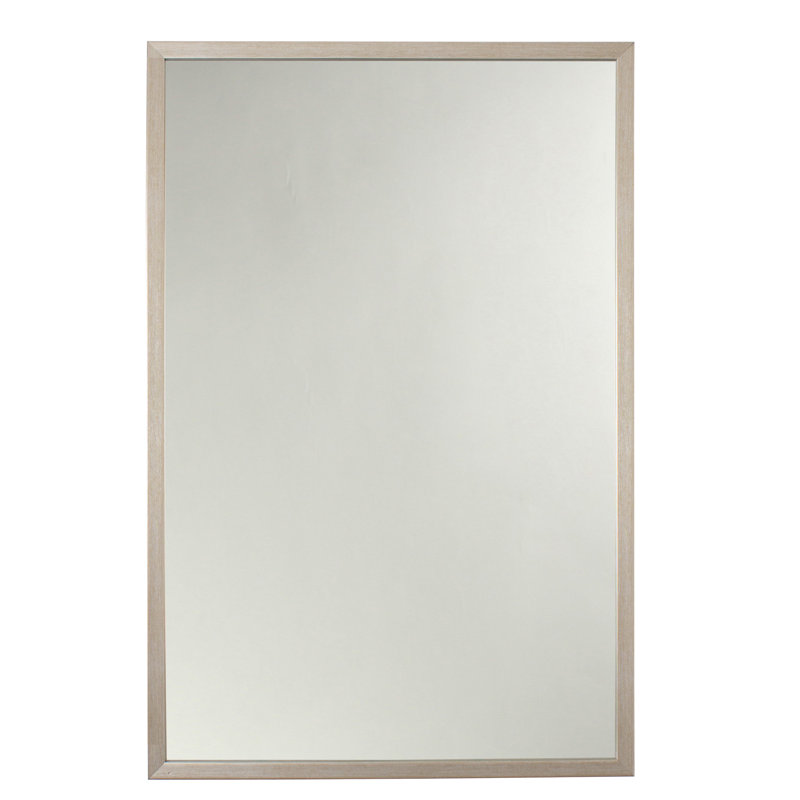 Miroir de salle de bain Este, 32,7 po x 21,7 po, Argent