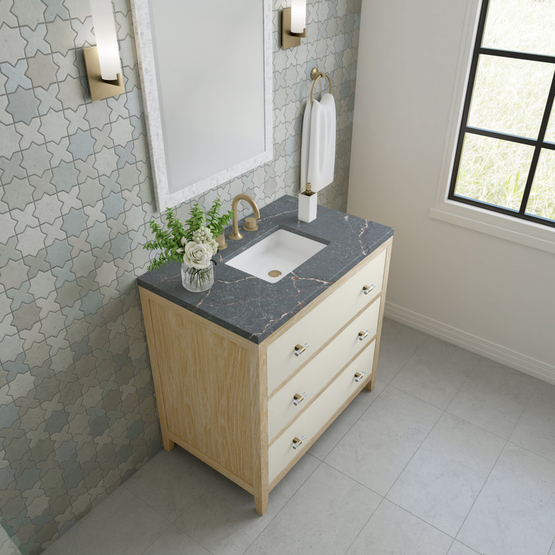 Celeste 36'' W Single Vanity, Parisian Blue, 8" Widespread