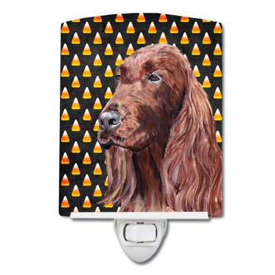 French Bulldog Candy Halloween Portrait Ceramic Night Light