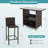 Brayden Studio Bar Set with Polyethylene (PE) Wicker Outer Material