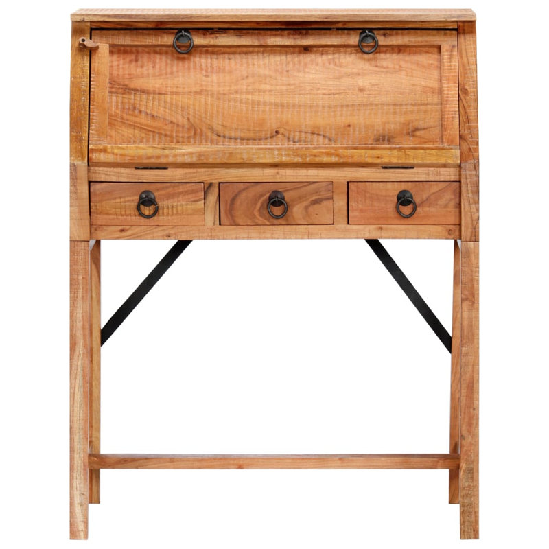 Briela Solid Wood Secretary Desk