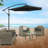 116 " W Hexagonal Collapsible and Tilt Cantilever Umbrella with Crank Lift-1194831228