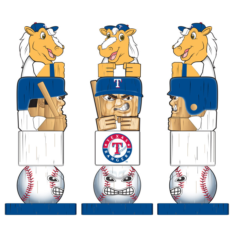 Statue de jardin MLB, H 16 po x l 5,5 po x P 4 po, Texas Rangers