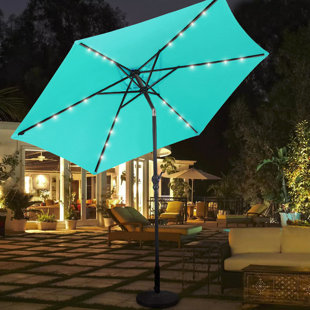 Parasol de marché éclairé 7 pi 6 po Fruiteam