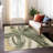 Machine Washable Indoor/Outdoor Chantille ACN2421 Abstract Rug-454365640