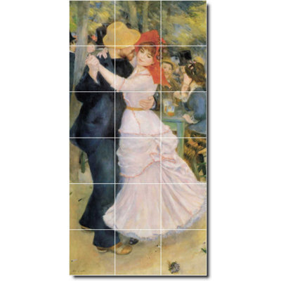 36" x 72" Ceramic Painting Decorative Mural Tile 12" x 12"