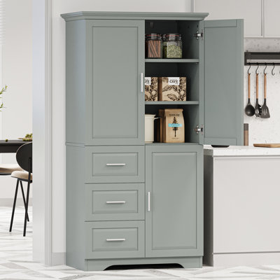 Tall And Wide Storage Cabinet With Doors