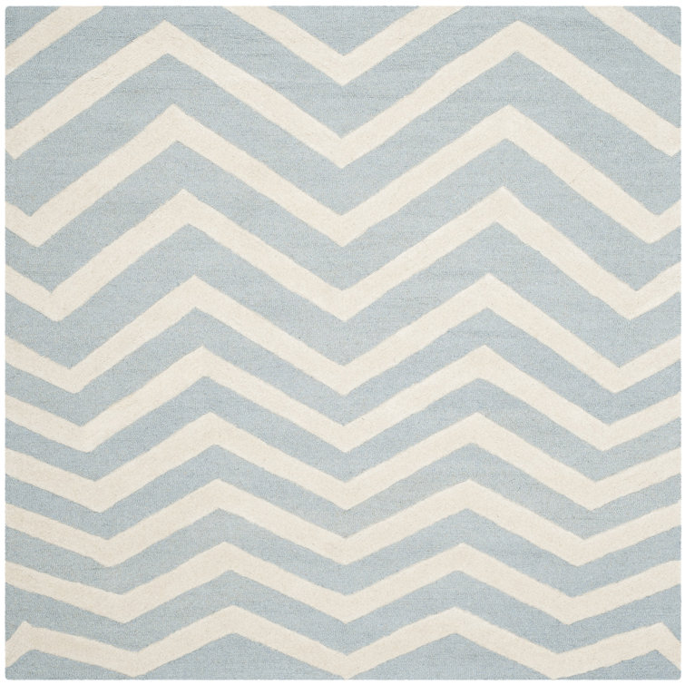 Sanyla Hand Tufted Wool Chevron Rug