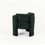Fauteuil demi-tonneau incurvé avec pieds robustes-132206575