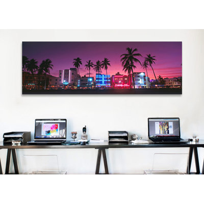 " Hotels Illuminated At NightSouth Beach Miami, Florida, USA " Color Photography