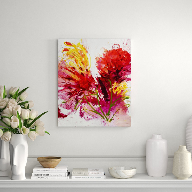 Summer Bouquet Painting by Paul Ngo, 44" H x 36" W x 1.5" D, Glass Coat