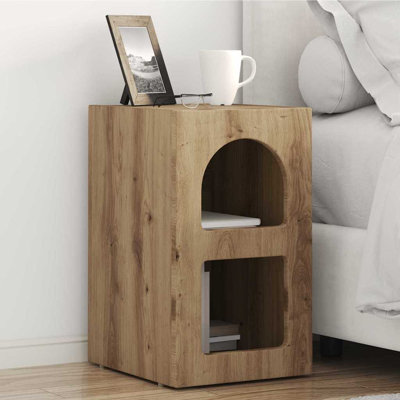 29.5cm W Manufactured Wood Bedside Table