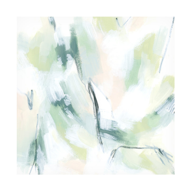«Mint Fissure I» par June Erica Vess, reproduction sur toile non encadrée, H 14 po x l 14 po x P 2 po