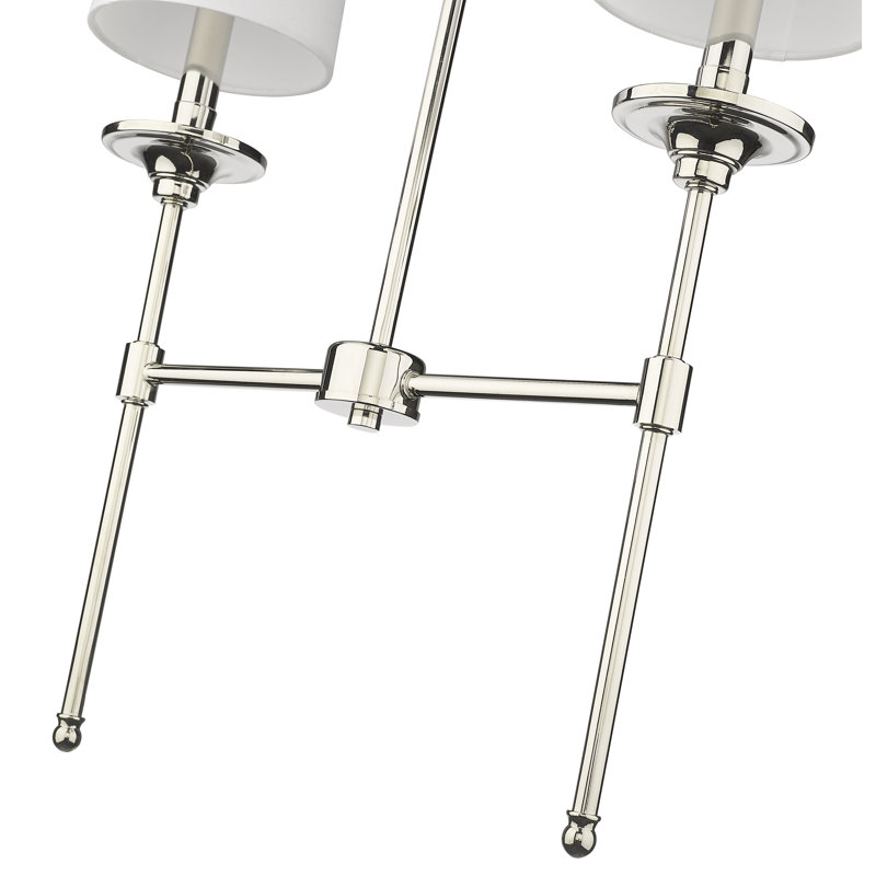 Kinley 2 - Light Dimmable Cylinder Chandelier, Polished Nickel