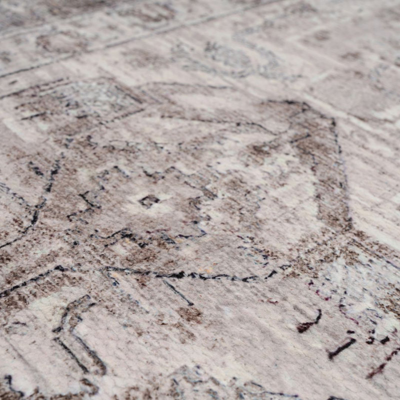 Vintage Look Washable Area Rug, Rectangle 240 x 330 cm