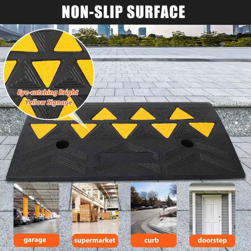 Yesurprise Rubber 13'' L Threshold Ramp