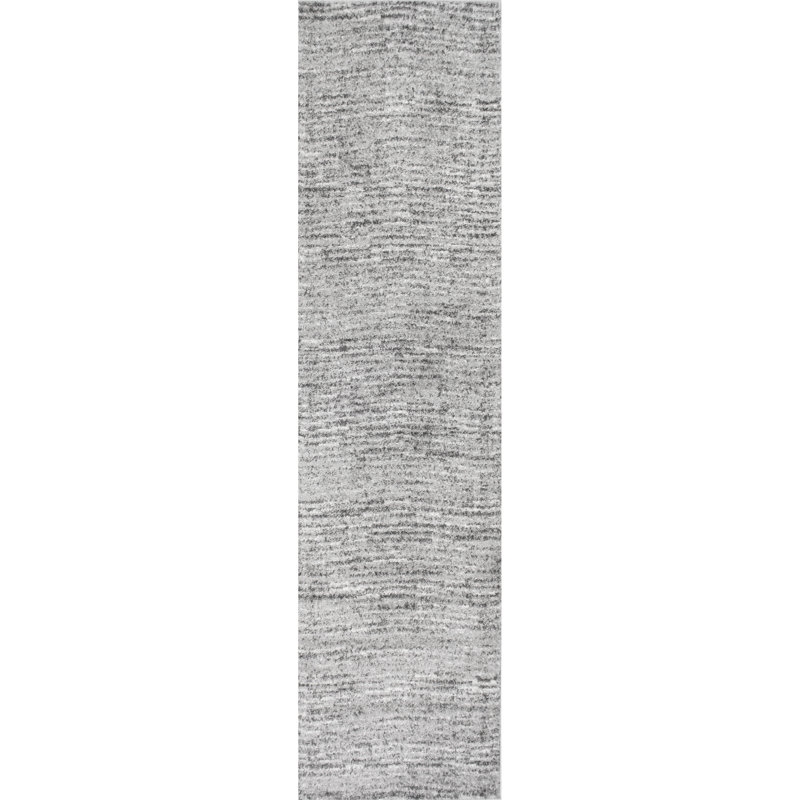 Tapis performance gris transitionnel à motif abstrait Artimas, Tapis de couloir 2 pi 6 po x 10 pi