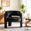 Fauteuil d'appoint demi-tonneau 33 po