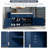 Shoe Storage Bench with 2 Drawers, Wood Entryway Bench with Cushion, 2 Adjustable Shelves-509960043