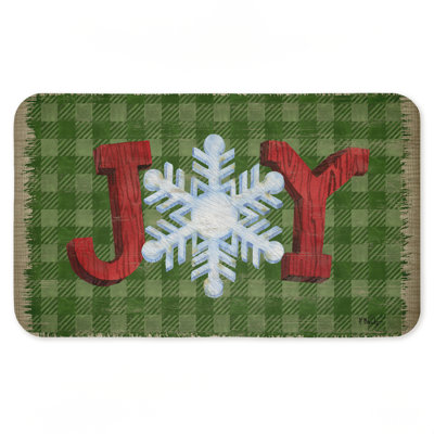 Tapis de sol anti-fatigue Carpentry Christmas, imprimé par Paul Brent, 30 po x 18 po