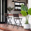 Tabouret de bar Akshaye avec structure en métal (ensemble de 2)