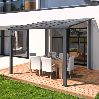 Pergola en aluminium avec auvent