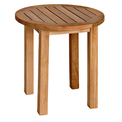 Canterbury 20" Teak Outdoor Tall Round Side Table