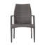 Outdoor Chair Of 2 - Iron Structure, Brown Pe , Ergonomic Seat Configuration Chairs Collection Robust Cozy Resting Place