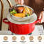 Steamer Basket, Vegetable Steamer Strainer for Pot, for pot vegetable/dumpling/egg/pasta cooking, foldable basket, dishwasher safe, kitchen steamer rack, (Silver)