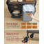 Metal Rolling Laundry Basket with Handles-991619759