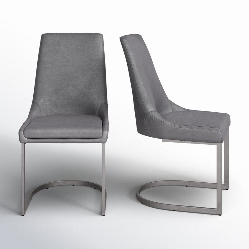 Eloise 19.5'' H Faux Leather Upholstered Side Chair