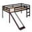 Loft Bed with Slide, Multifunctional Design, Twin