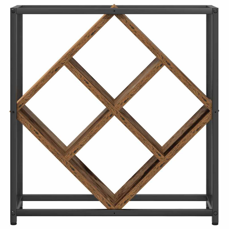 Open Shelving Wine Bottle Rack Old Wood