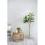 55.1'' Faux Fiddle Leaf Fig Tree in Cement Pot