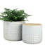 Ensemble de pots à fleurs en céramique 2 pièces Elayna-638941220