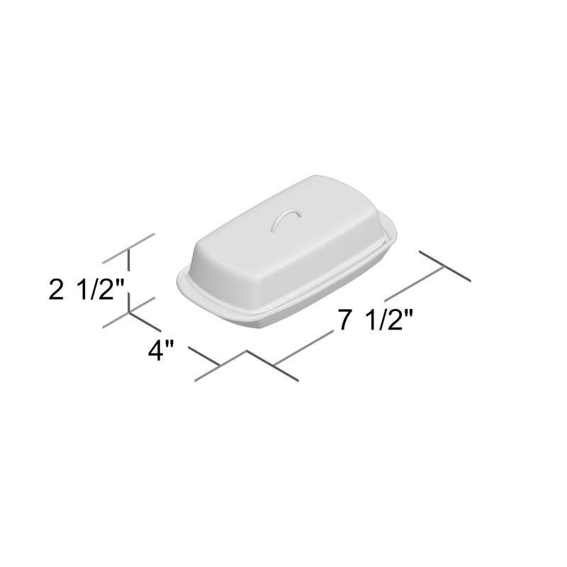Charlton Home® Mckoy Stainless Steel Butter Dish