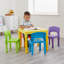 Children's Multicoloured Table and Four Chairs Set