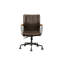Chaise de bureau pivotante chocolat Distress
