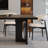 High-end light luxury solid wood dining table-108643089