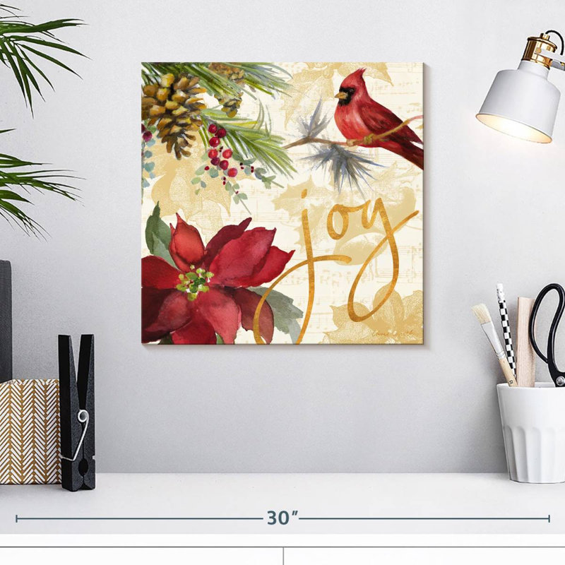 Lelend Christmas Poinsettia I, H 16 po x l 16 po