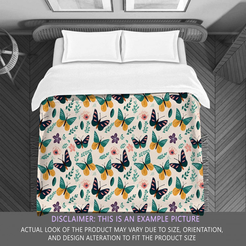 Butterly Bedding, Queen Comforter