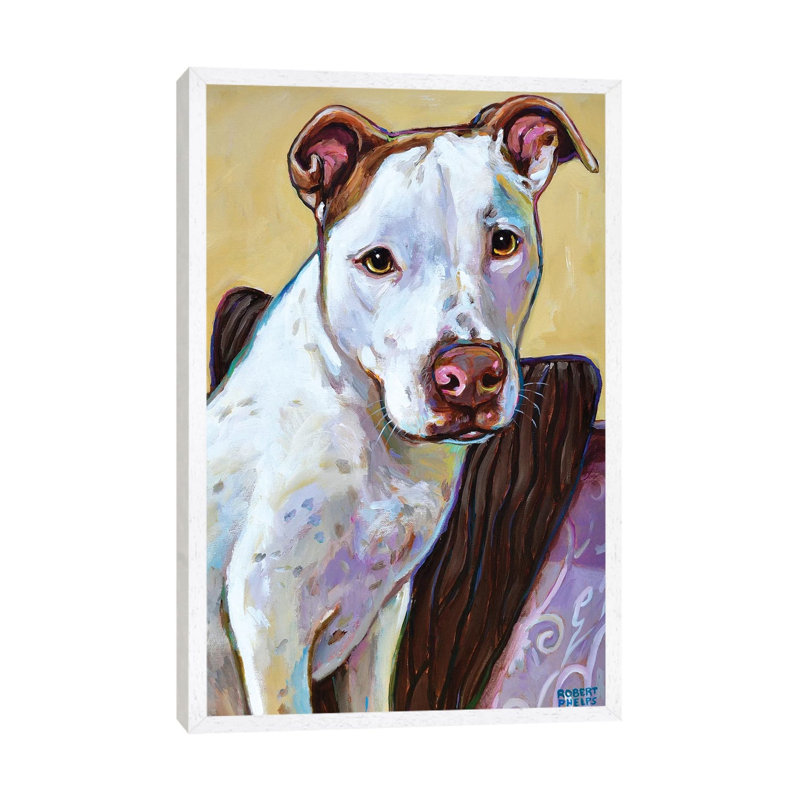 Ziggy 1 Piece Wall Art on Canvas, 66.04 cm H x 45.72 cm W, White Framed