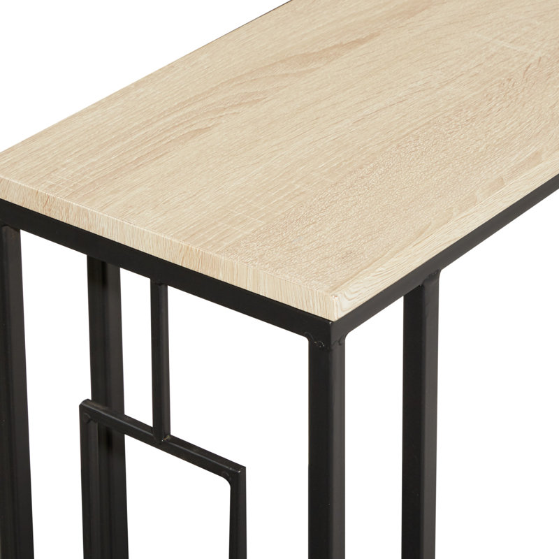 Table d'appoint Canna, Crème, Noir
