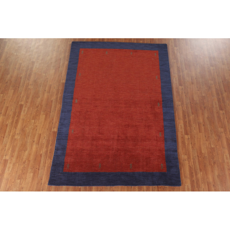 Tapis bordeaux Gabbeh 6 x 10