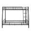 Lit superposé double en métal - capacité de 450 lb, structure grand lit peu encombrante - construction compacte